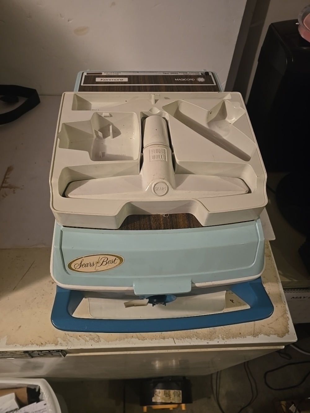 Kenmore Power Mate Blue Canister Vacuum Cleaner Sears Vintage Model 2899 Read